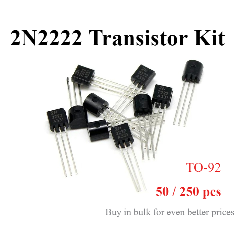 Diy Electronics Project Kit - 2N2222 NPN Transistor Assortment TO-92, 30V,