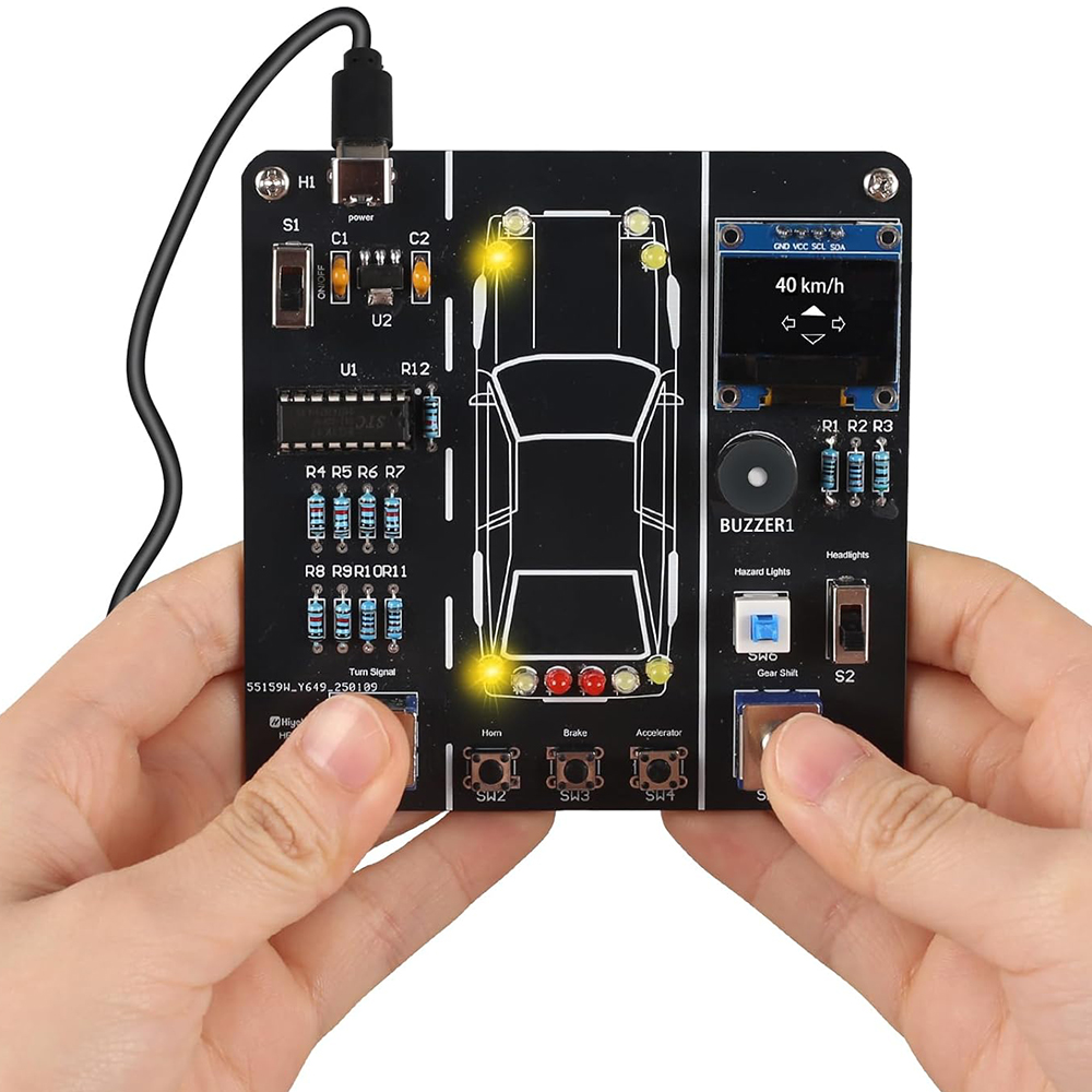 DIY Car Driving Simulation Sol - Diy Electronics Learning Kit ulasan dan harga