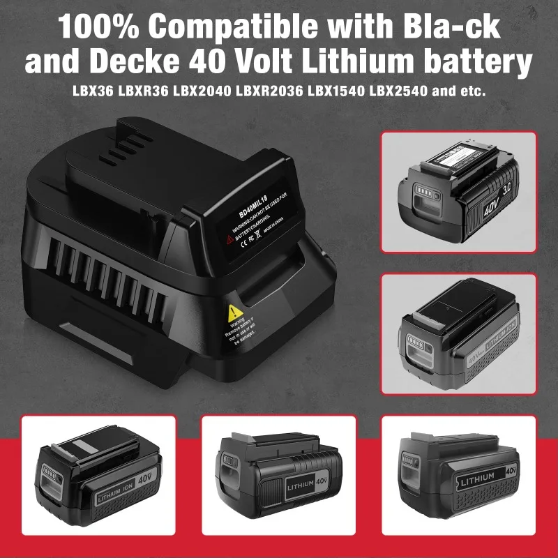 BD40MIL18 Battery Adapter Suit - Black+Decker Tool Cordless ulasan dan harga
