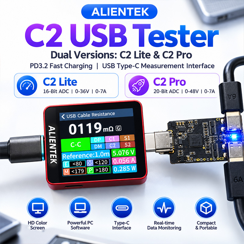 ALIENTEK C2 Color Screen Teste - Logic Analyzer Usb ulasan dan harga