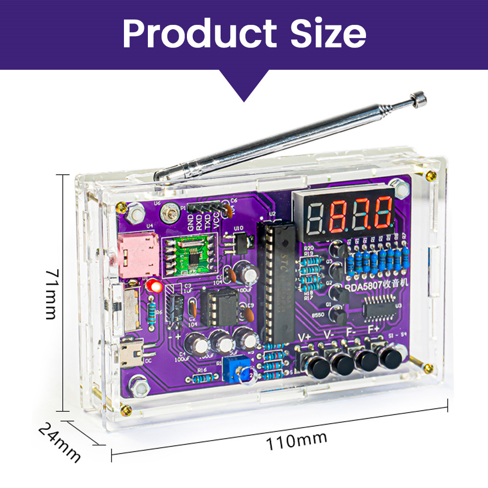 DIY FM Radio Electronic Kit Ad - Diy Electronics Project Kit ulasan dan harga