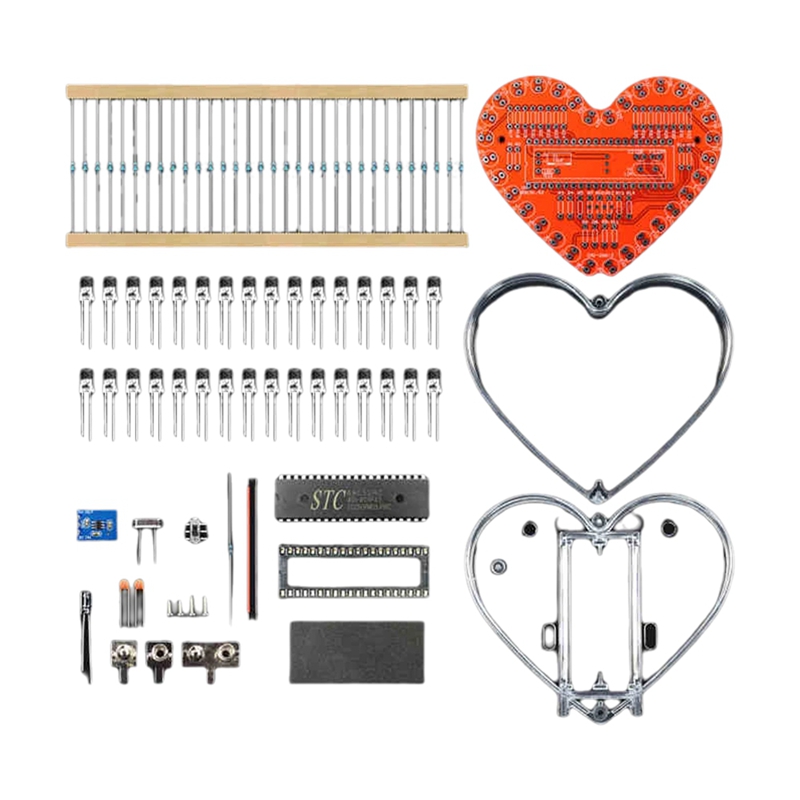 ●Soldering Practice Kit, Heart - Diy Electronics Project Kit ulasan dan harga