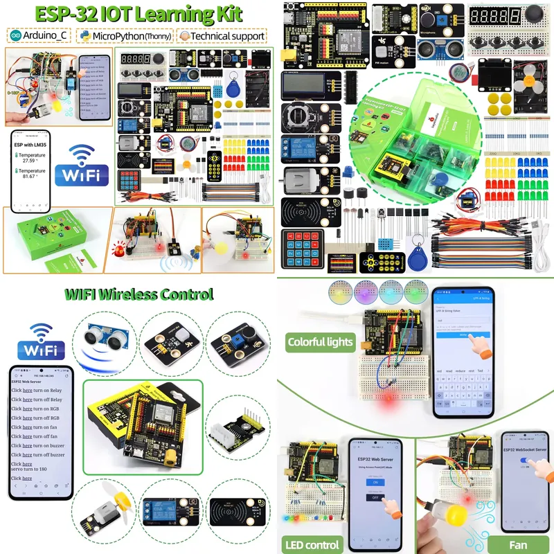 DIY Electronic STEM ESP-32 IoT - Diy Electronics Learning Kit ulasan dan harga